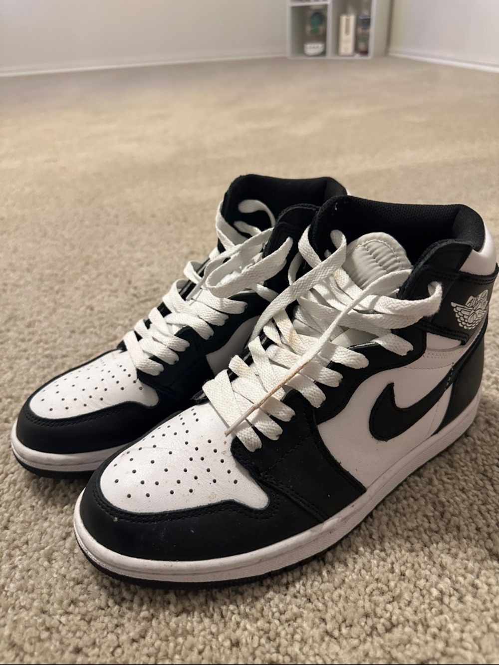 Nike Black and White High-Top Sneakers